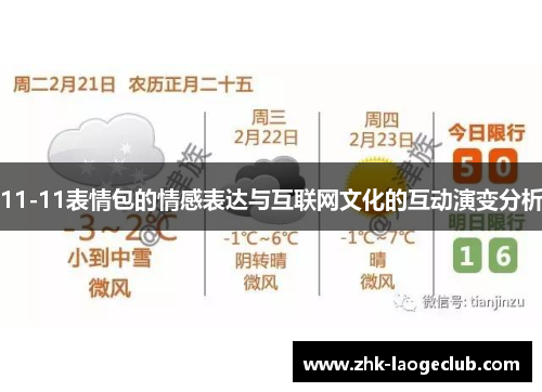 11-11表情包的情感表达与互联网文化的互动演变分析