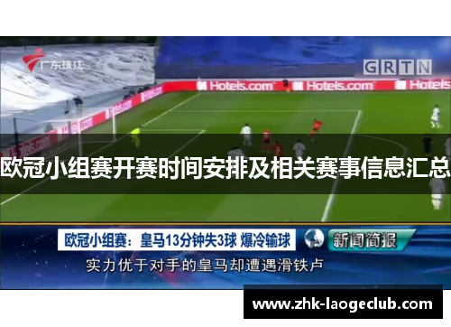 欧冠小组赛开赛时间安排及相关赛事信息汇总